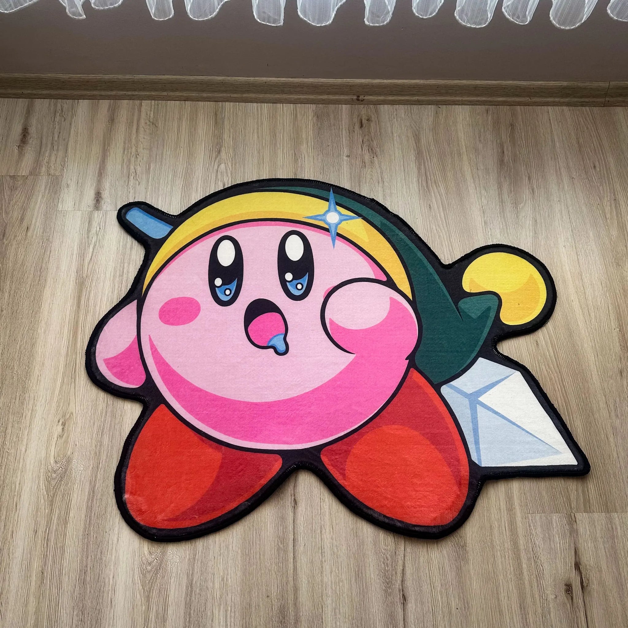 Link Kirby Video Game Rug, Zelda Parody Carpet