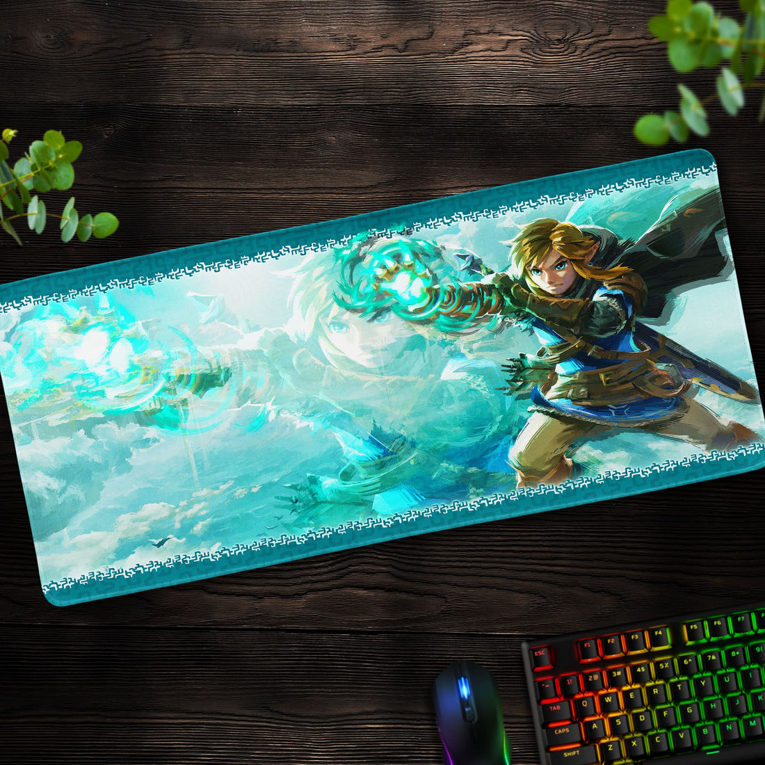 Link’s Power of the Ancients Desk Mat, Zelda Fantasy Mouse Pad