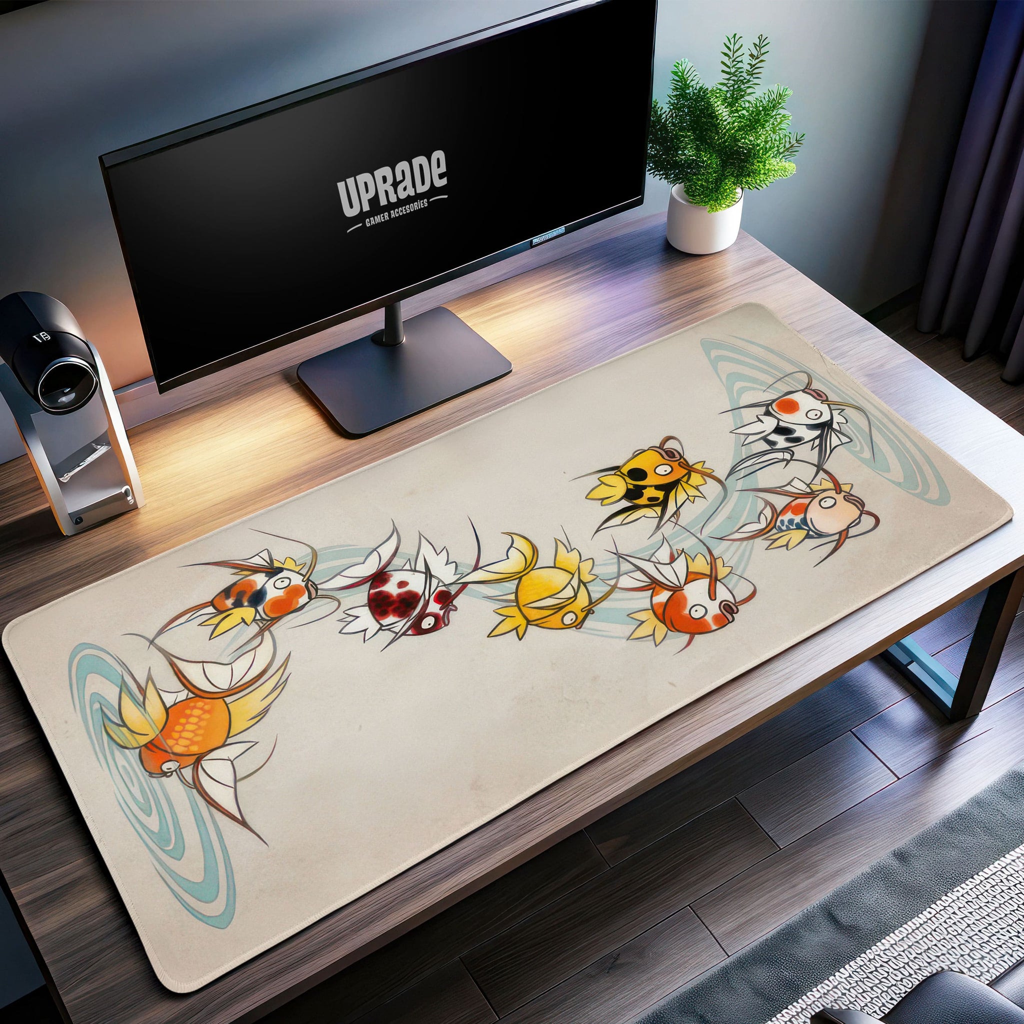 Magikarp Koi Desk Mat, Pokémon Splash Mouse Pad