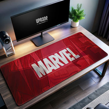 Marvel Logo Desk Mat, Bold Red Mouse Pad