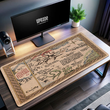 Middle-earth Map Desk Mat, Tolkien Fantasy Mouse Pad