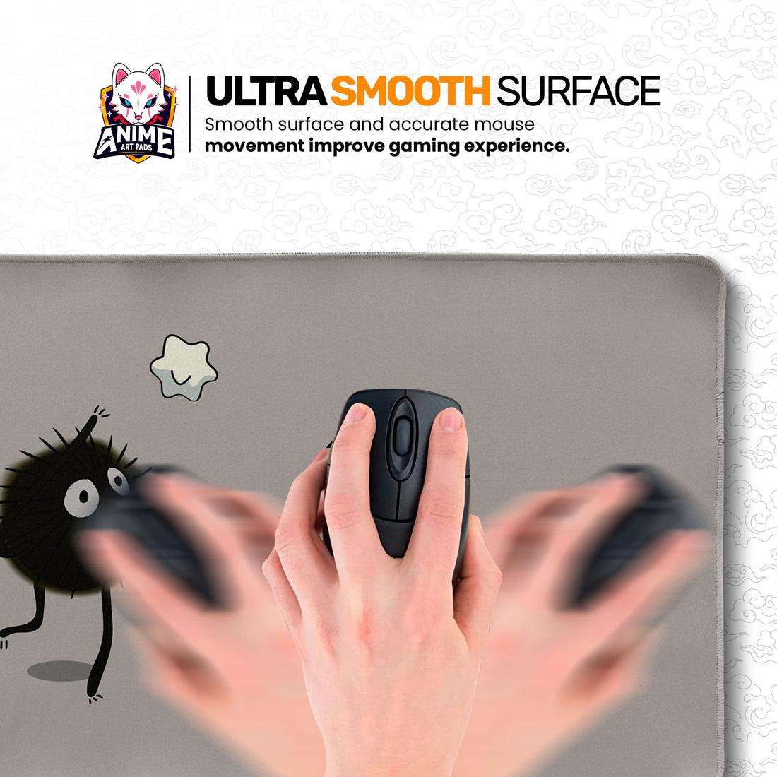 Studio Ghibli Soot Sprites Desk Mat, Anime Mouse Pad