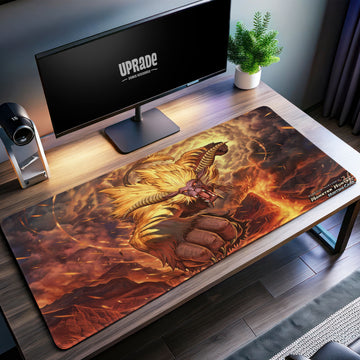 Monster Hunter Zinogre Desk Mat, Thunder Wolf Mouse Pad