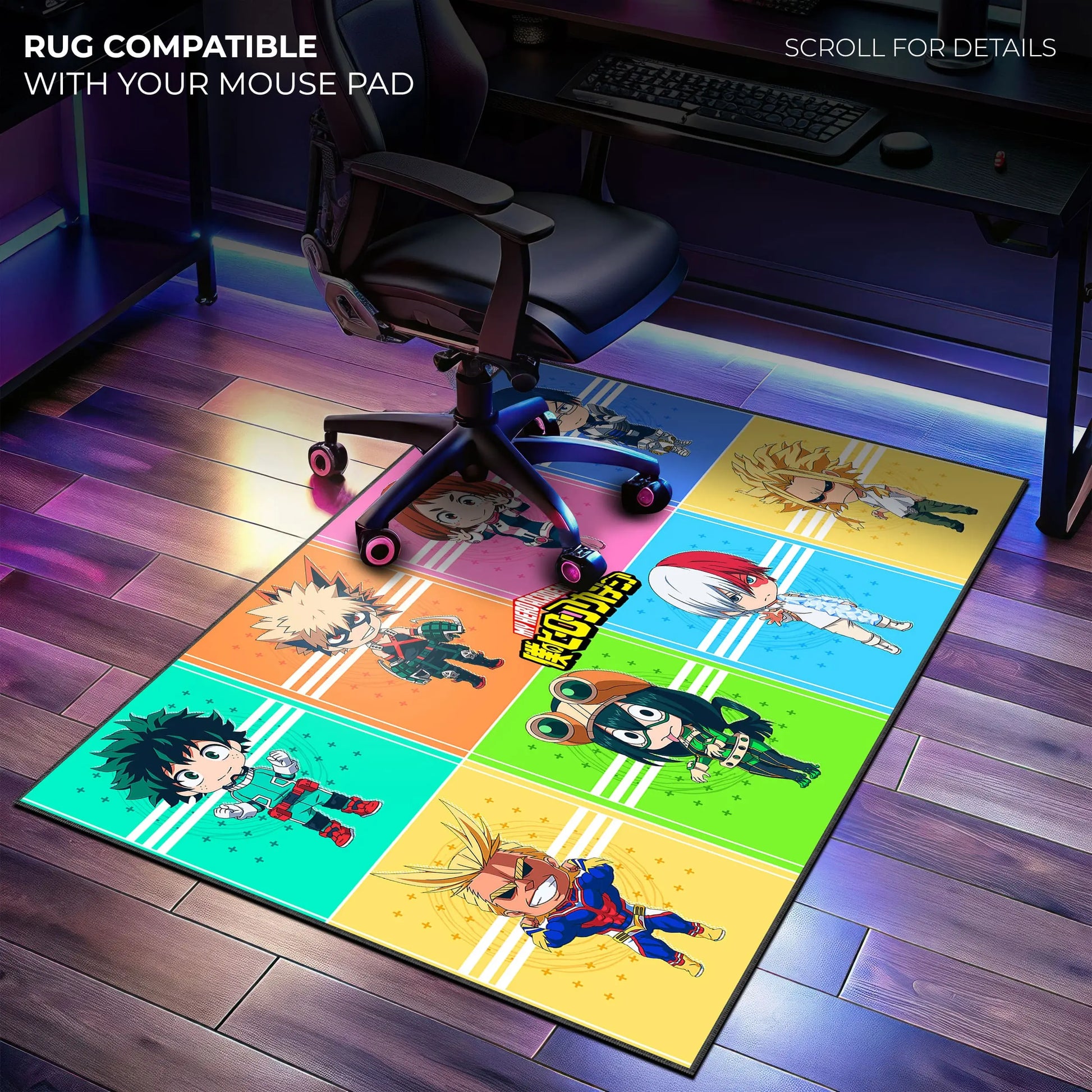 My Hero Academia Chibi Heroes Desk Mat, Class 1-A Mouse Pad - Cocoon Markt