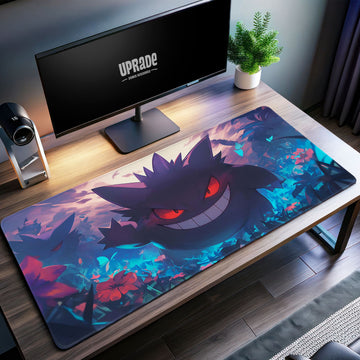 Gengar Glow Desk Mat, Pokémon Ghost Mouse Pad