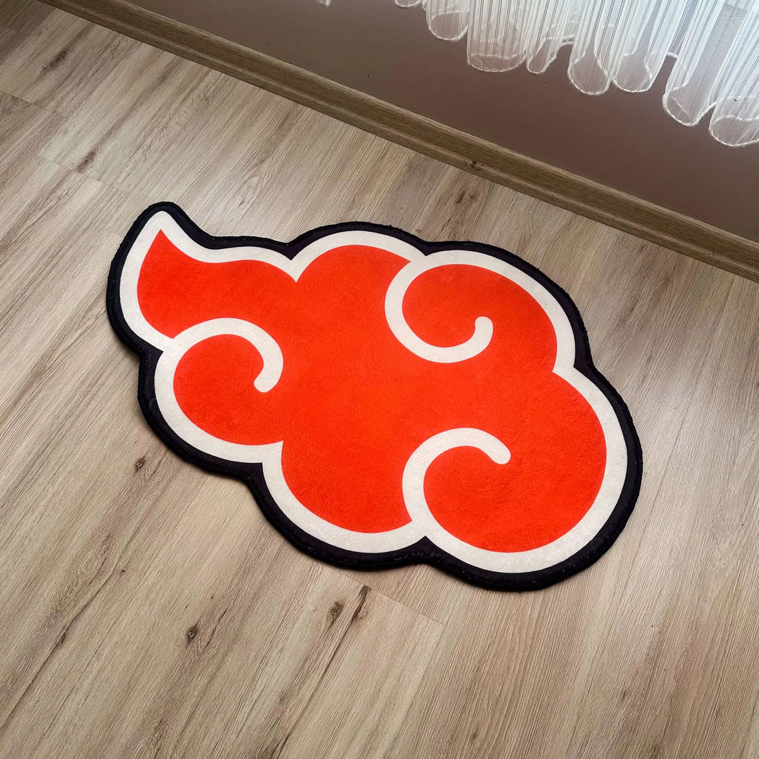 Naruto Akatsuki Clan Area Rug, Red Cloud Anime Mat