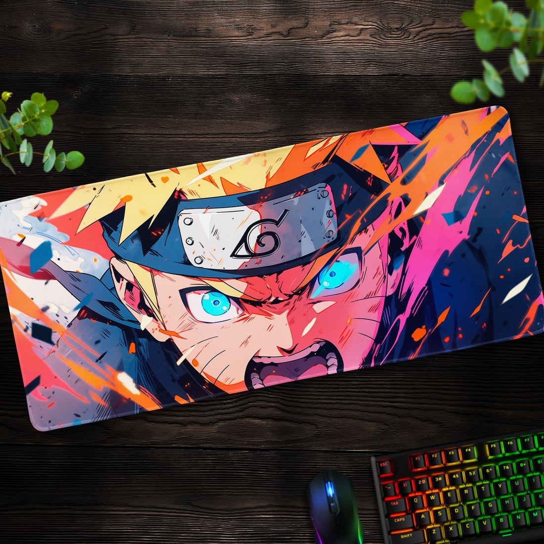 Shinobi's Resolve Desk Mat, Naruto Mouse Pad