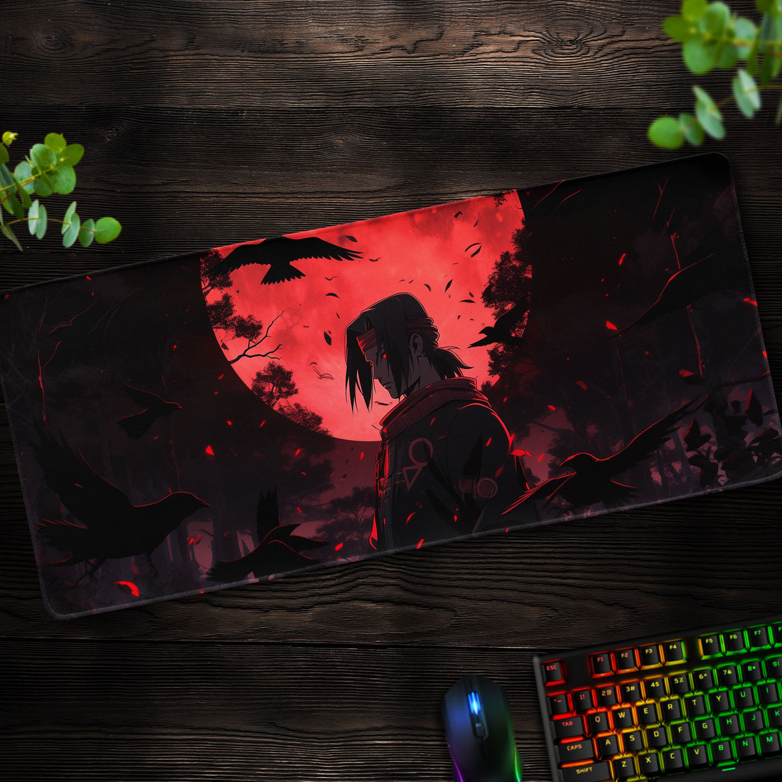 Uchiha's Solitude Desk Mat, Naruto Mouse Pad