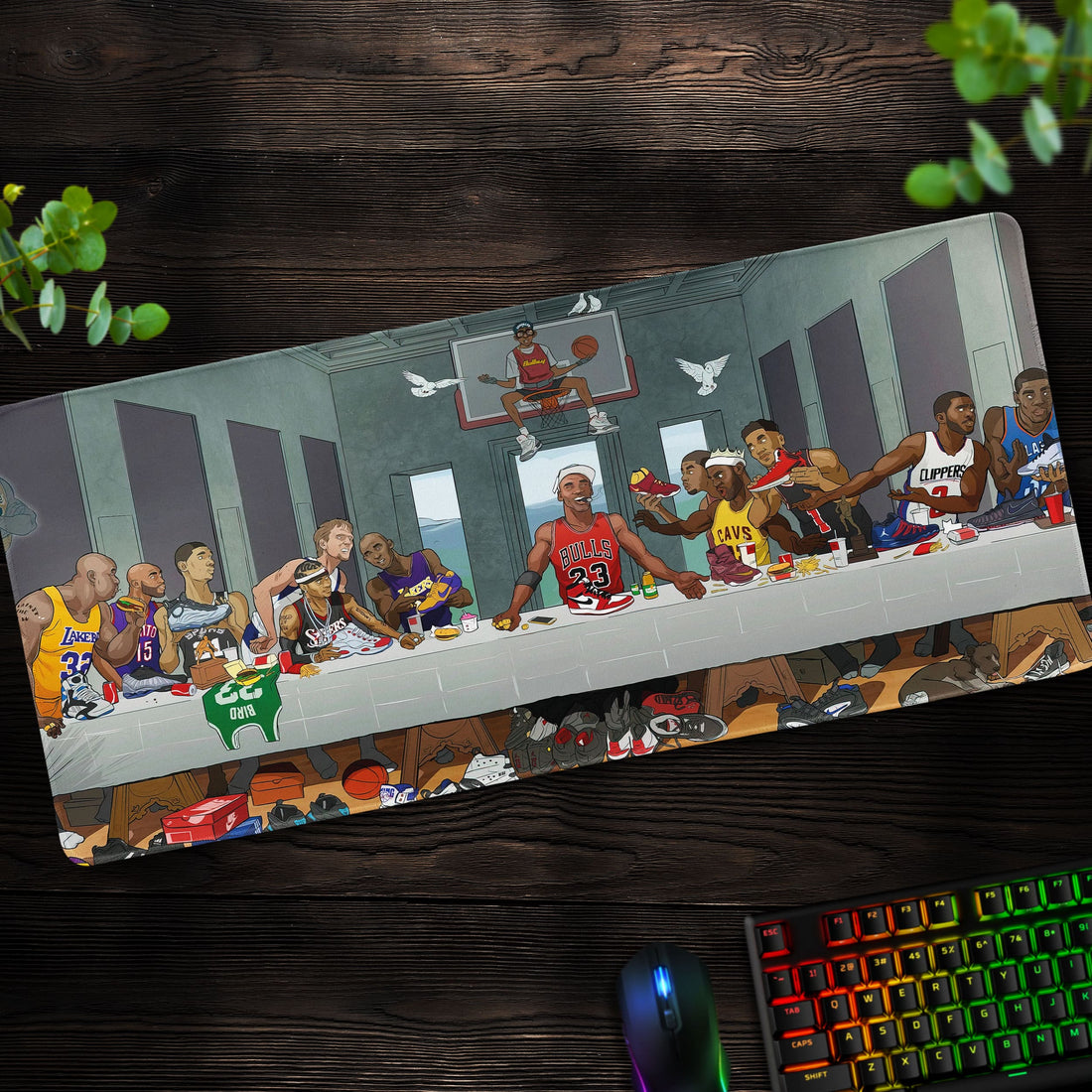 Basketball Legends Desk Mat, Michael Jordan Mouse Pad