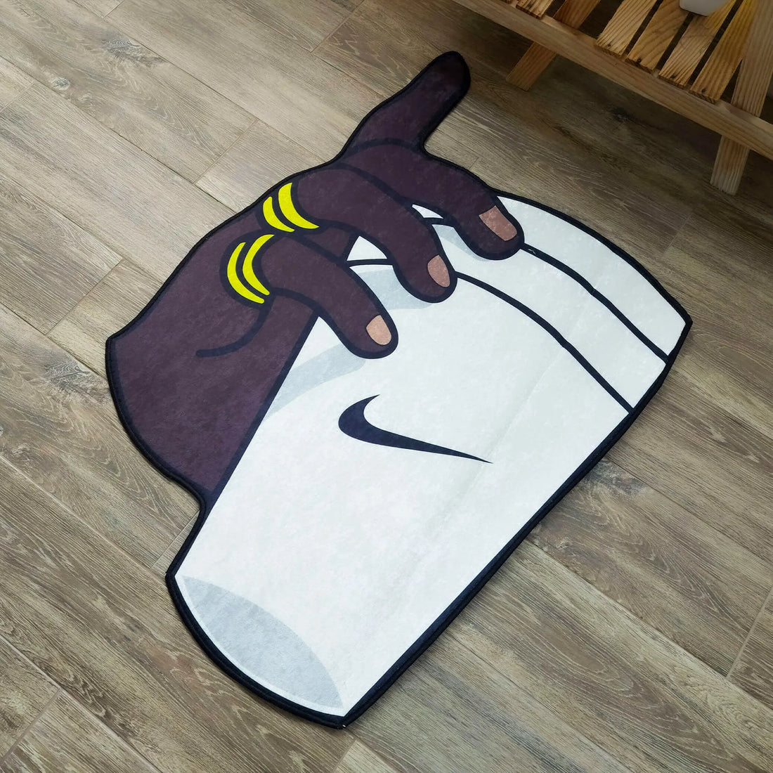 Nike-Inspired Hypebeast Rug, Streetwear Iconic Hand Design Carpet