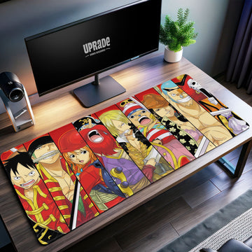 Straw Hat Pirate Crew Desk Mat, One Piece Mouse Pad