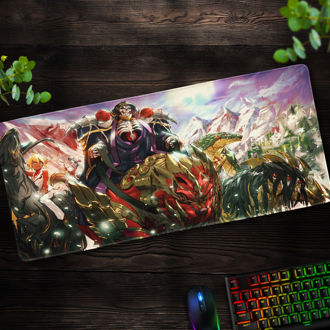 Ainz and Guardians Desk Mat, Overlord Mouse Pad