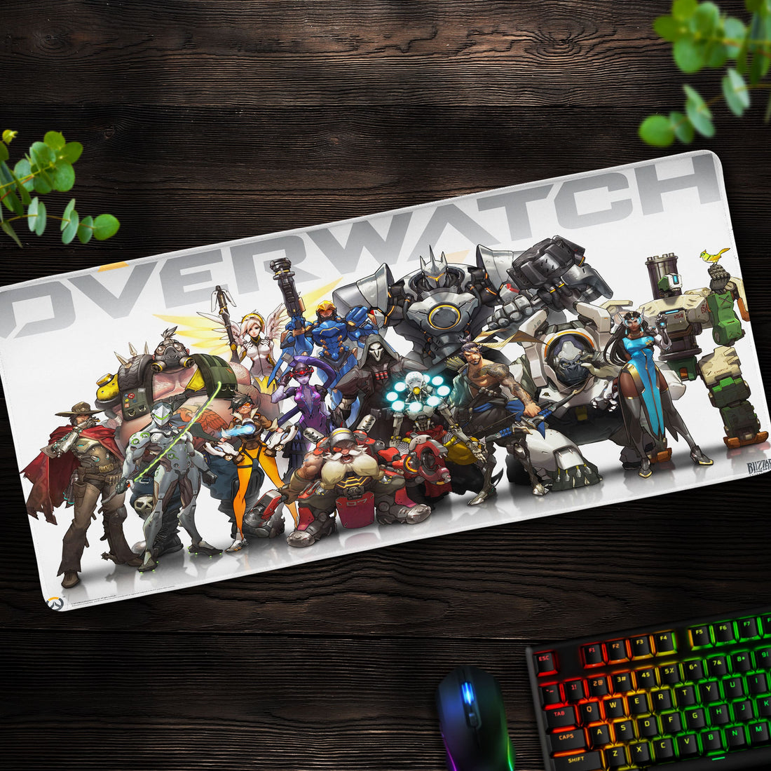 Overwatch Heroes Desk Mat, Gamer Mouse Pad