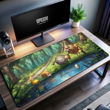 Classic Pokémon Forest Scene Desk Mat, Gaming Mouse Pad