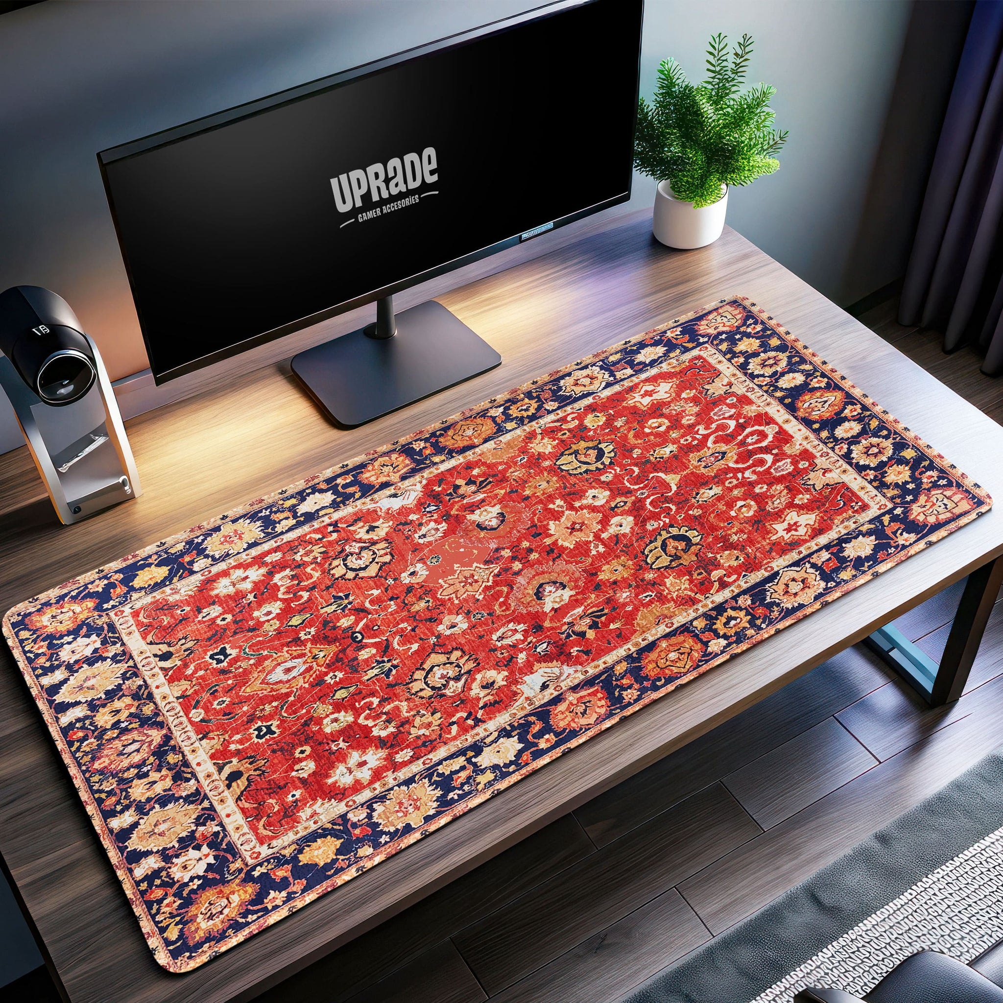 Persian Rug Desk Mat, Vintage Style Mouse Pad