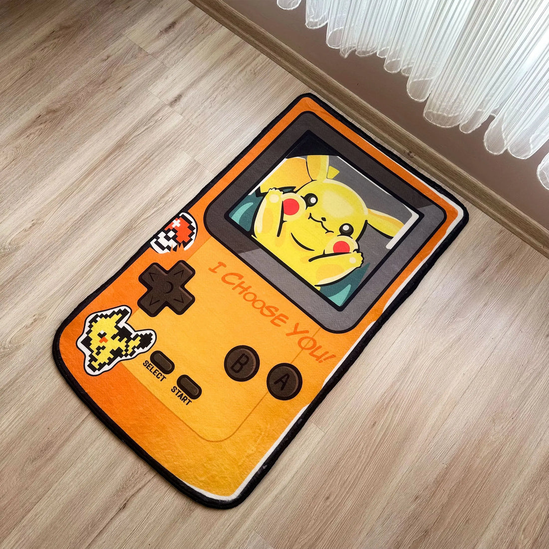 Pikachu Nintendo Game Boy Rug, Pokémon Carpet