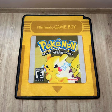 Pikachu Nintendo Yellow Card Rug, Pokémon Carpet