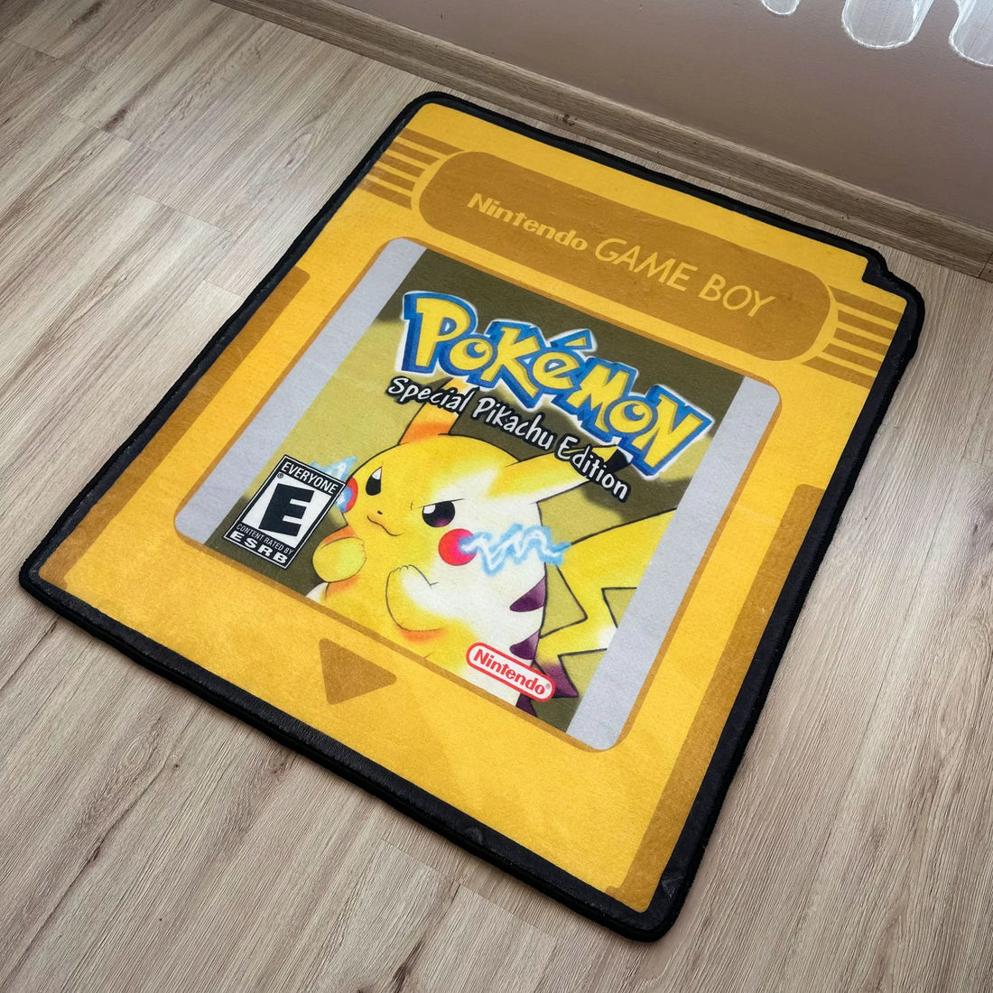 Pikachu Nintendo Yellow Card Rug, Pokémon Carpet