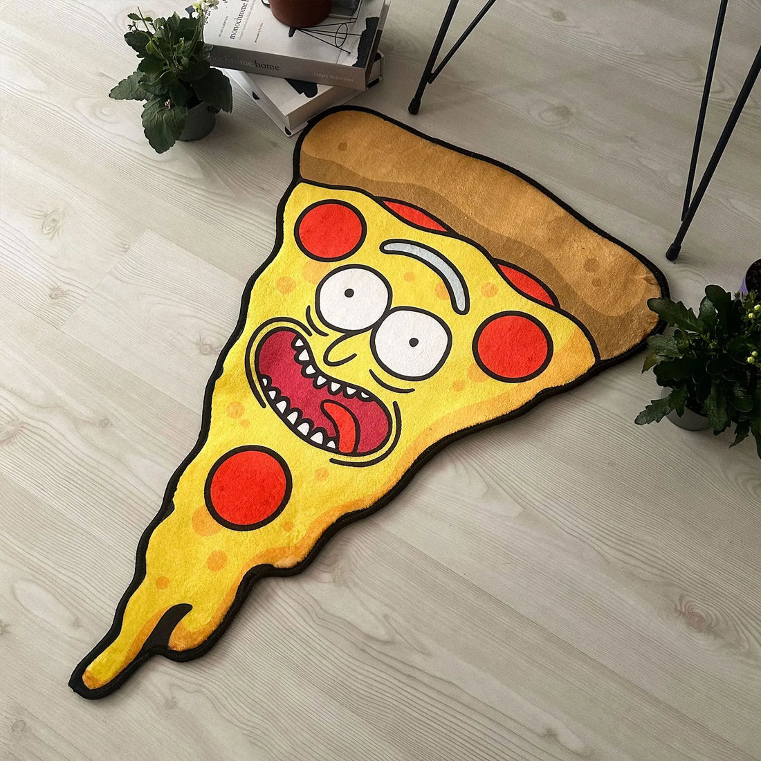 Pizza Rick Sanchez Rug, Rick and Morty Shaped Carpet