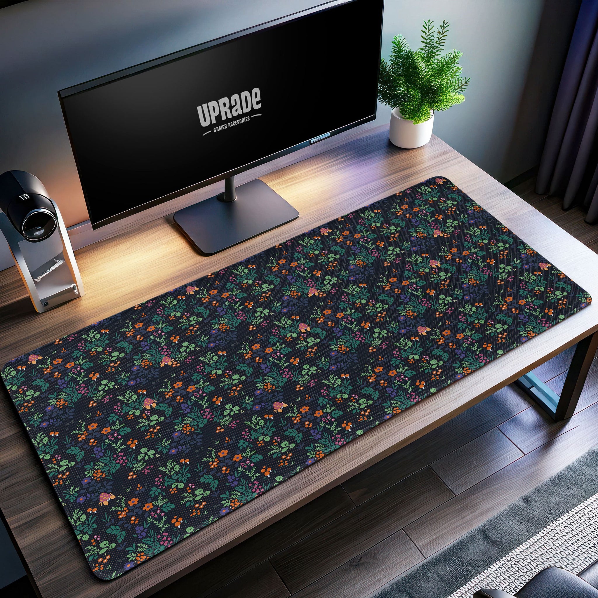 Floral Pokémon Pattern Desk Mat, Pokémon Mouse Pad