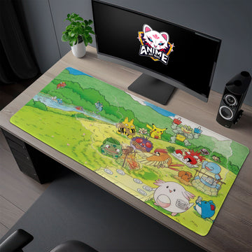 Pokémon Picnic Adventure Desk Mat, Vibrant Mouse Pad