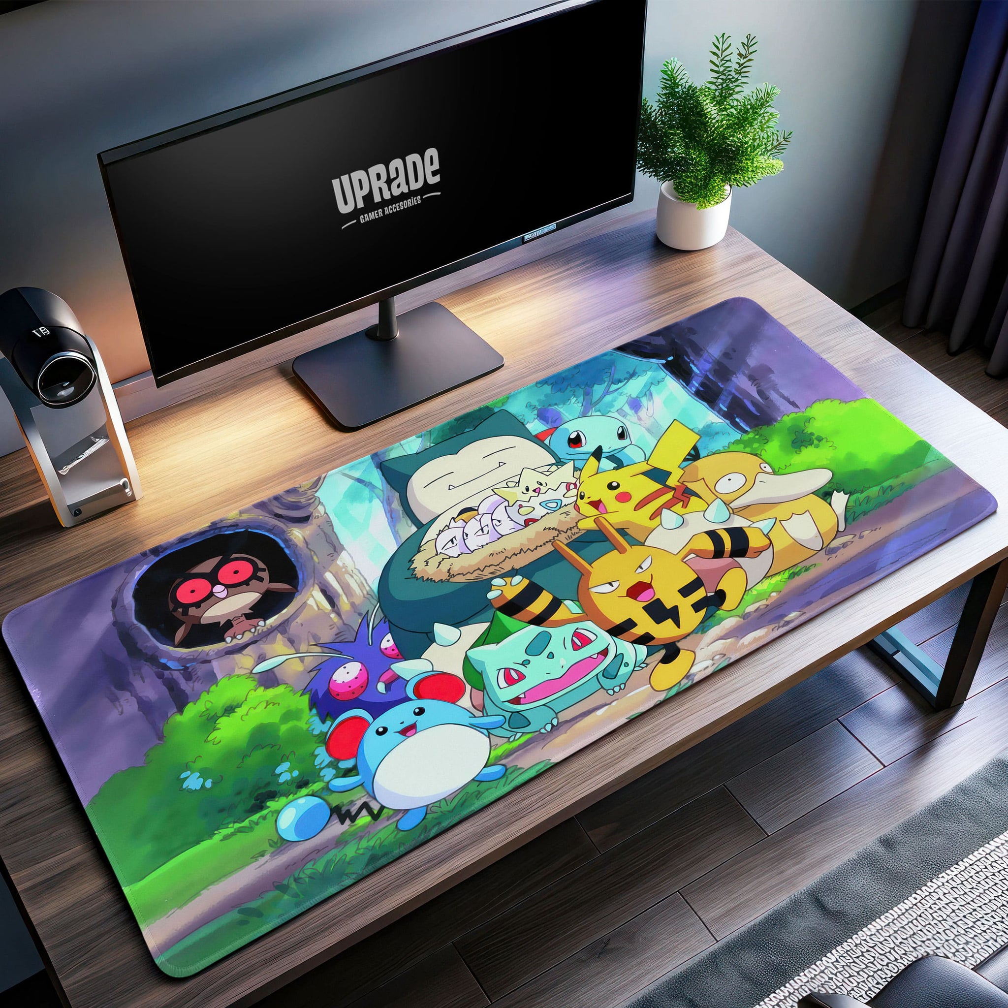 Pokémon Forest Friends Desk Mat, Pikachu & Snorlax Mouse Pad