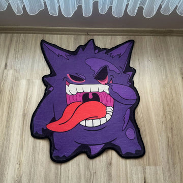 Purple Gengar Rug, Pokémon Ghost-Type Character Carpet