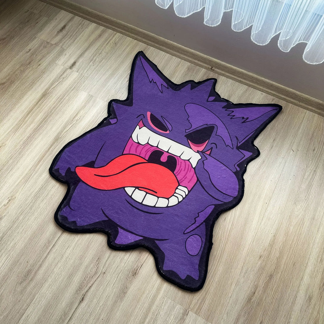 Purple Gengar Rug, Pokémon Ghost-Type Character Carpet