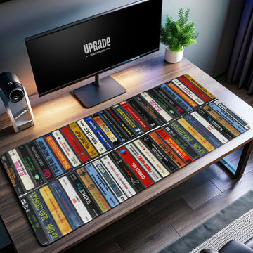 Hip-Hop Mixtape Desk Mat, Cassette Collection Mouse Pad