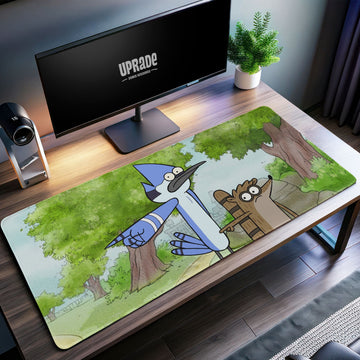 Mordecai & Rigby Desk Mat, Regular Show Mouse Pad