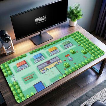 Pokemon Pallet Town Desk Mat, Nostalgic Adventure Mouse Pad