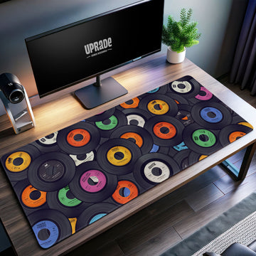 Retro Vinyl Record Desk Mat, Music Lover’s Mouse Pad