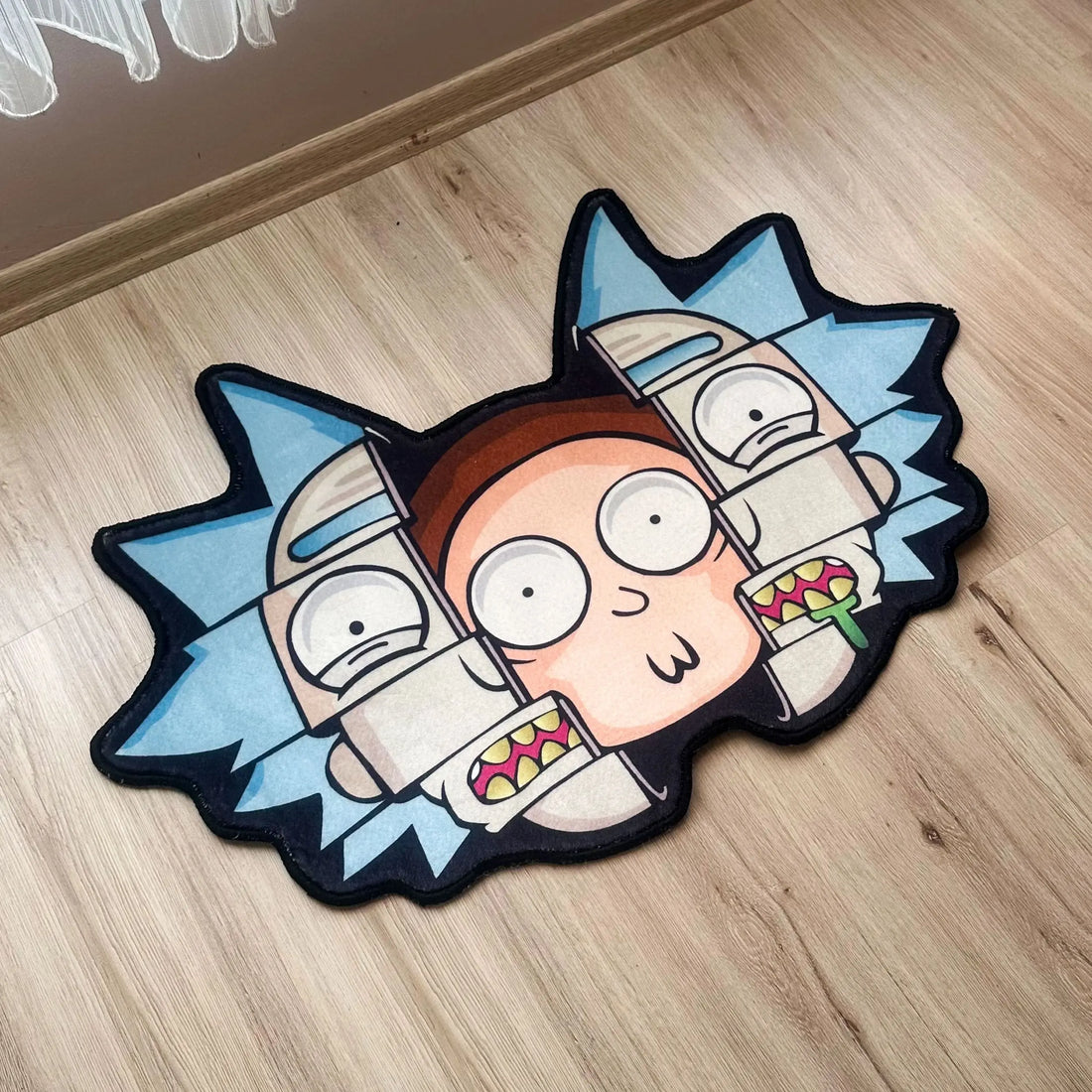 Rick and Morty Parallel Universe Area Rug, Cartoon Mat