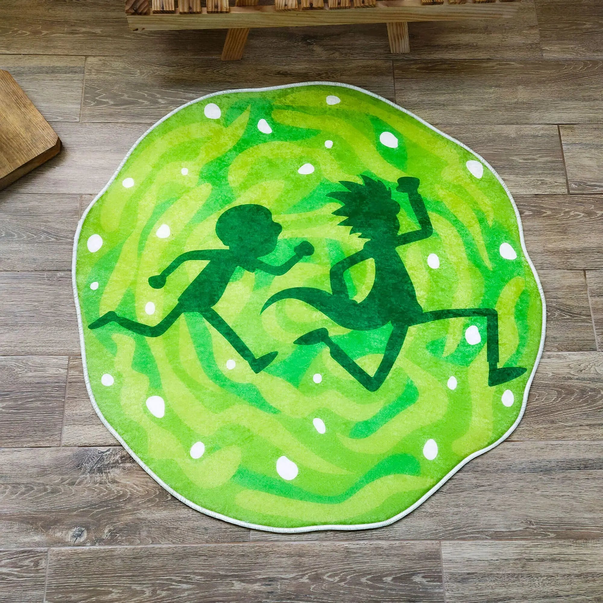 Rick and Morty Portal Rug, Fun Sci-Fi Themed Carpet