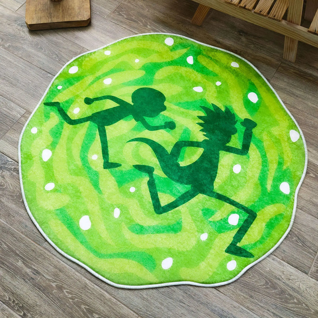 Rick and Morty Portal Rug, Fun Sci-Fi Themed Carpet