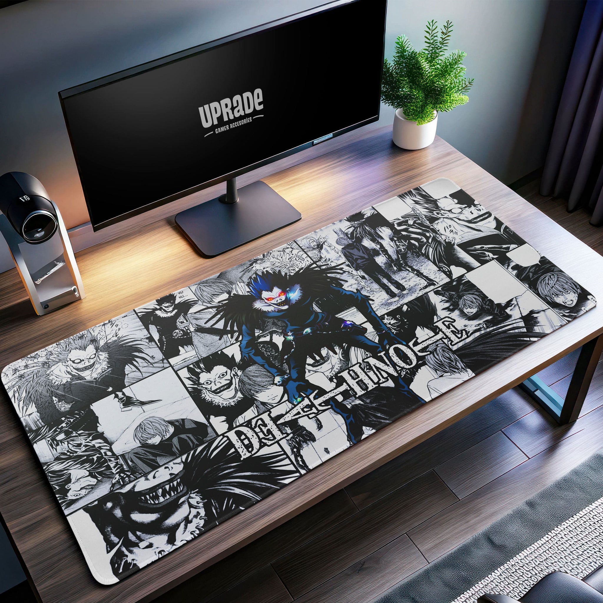 Ryuk Manga Collage Desk Mat, Death Note Inspired Mouse Pad