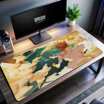 Crowned Sakura Desk Mat, Cardcaptor Inspired Mouse Pad