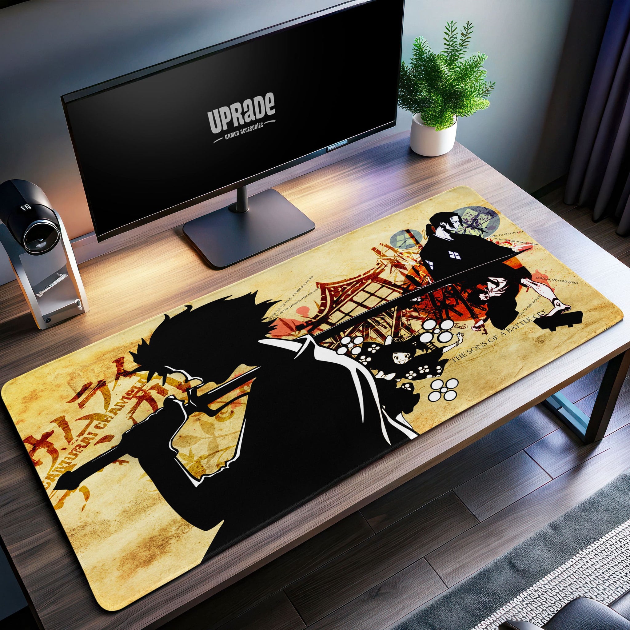 Battle Cry Desk Mat, Samurai Champloo Mouse Pad