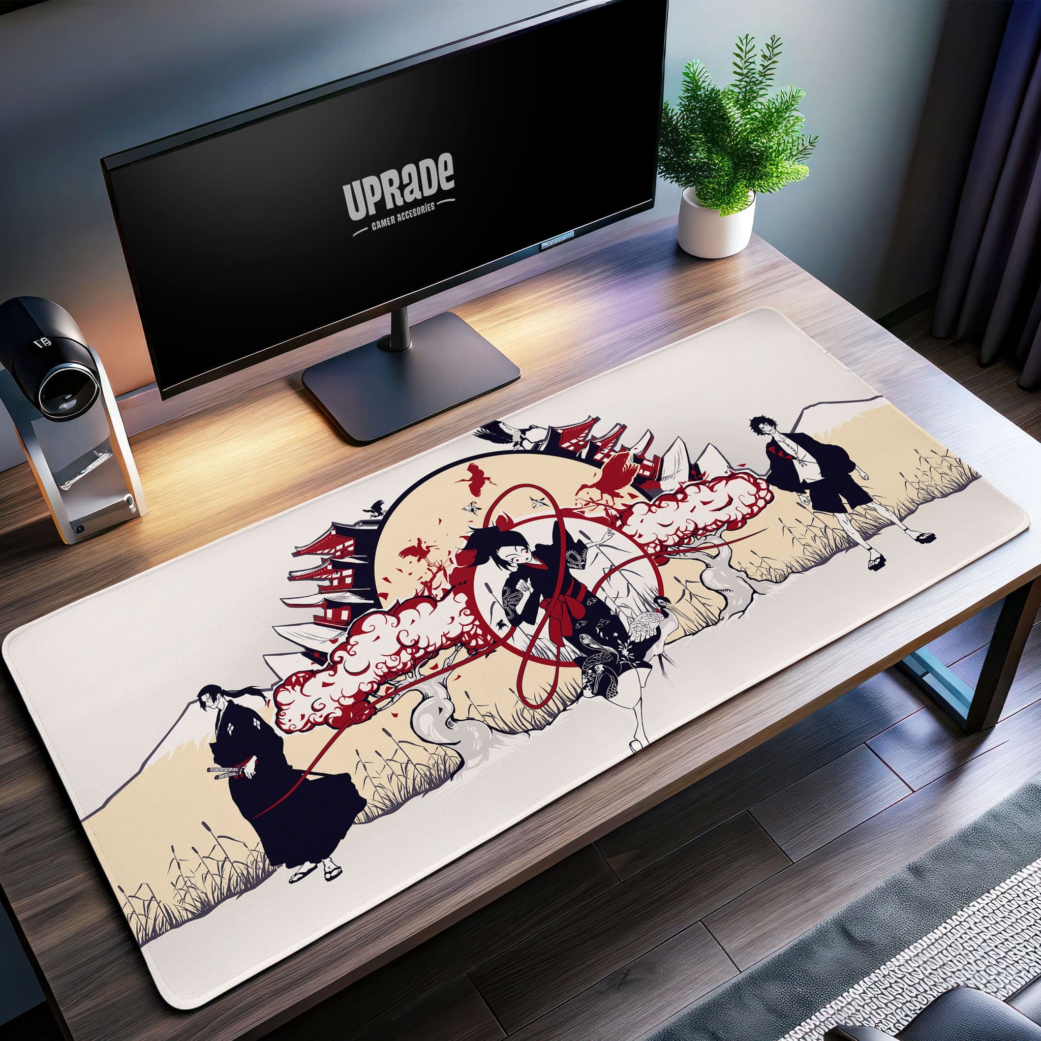 Sunrise Duel Desk Mat, Samurai Champloo Mouse Pad