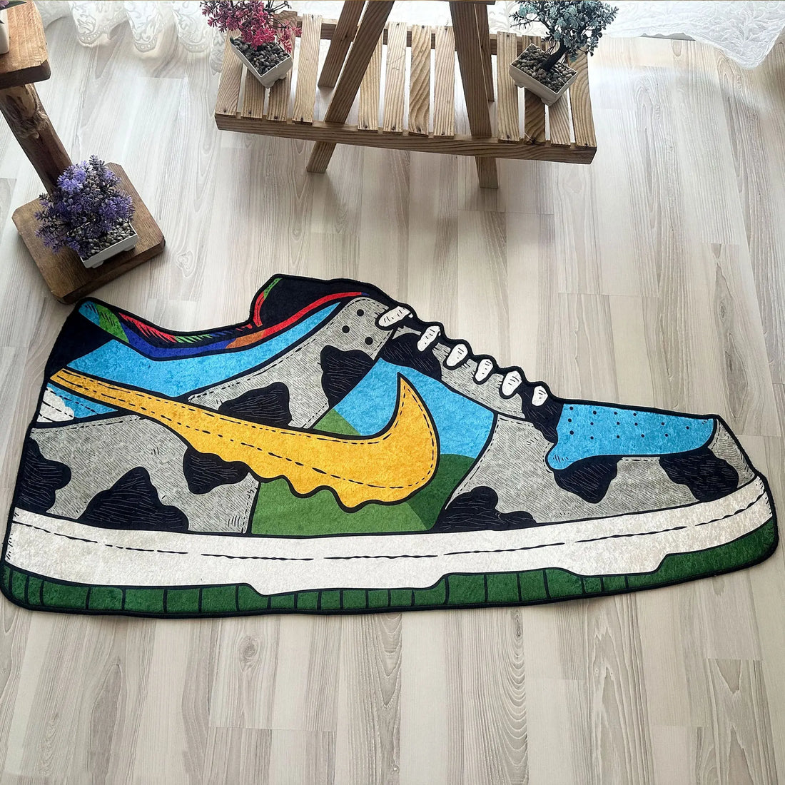 SB Dunk Sneaker Rug, Stylish Nike Inspired Carpet