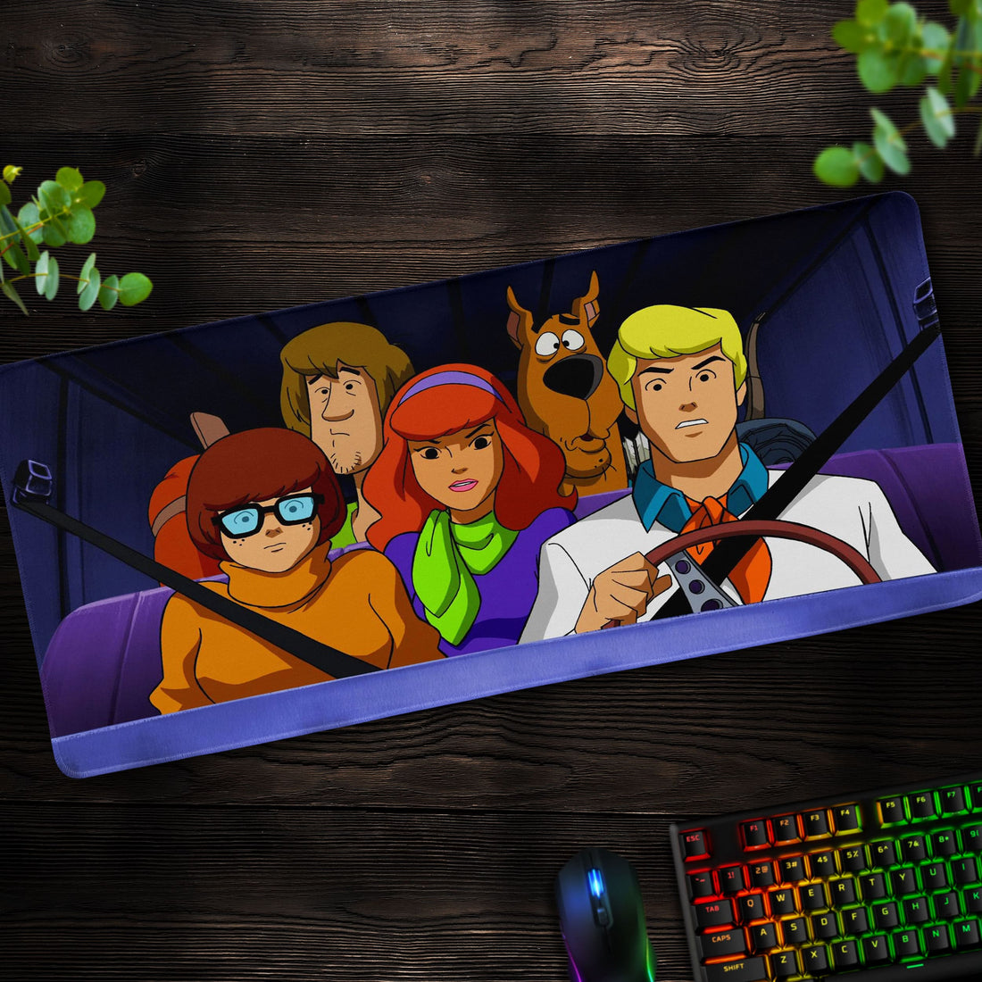 Scooby-Doo Mystery Machine Desk Mat, Adventure Ride Mouse Pad