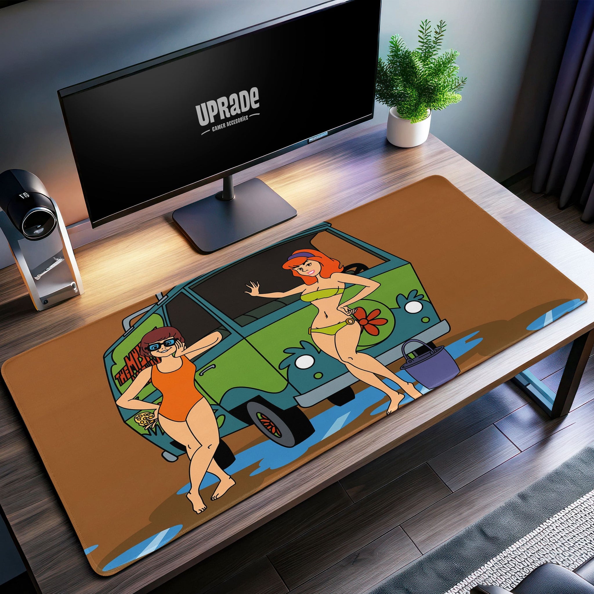 Scooby-Doo Beach Vibes Desk Mat, Mystery Van Mouse Pad