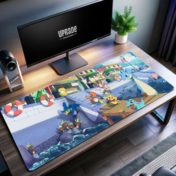 Pokémon Harbor Adventure Desk Mat, Vibrant Mouse Pad