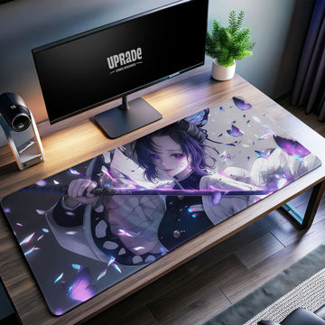 Shinobu Kocho Butterfly Blade Desk Mat, Demon Slayer Mouse Pad