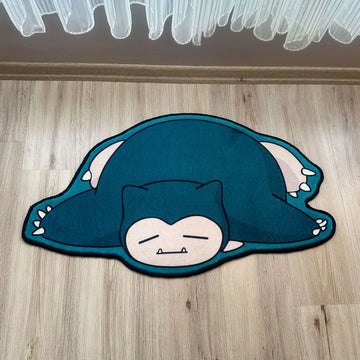 Sleeping Snorlax Area Rug, Pokémon Anime Carpet