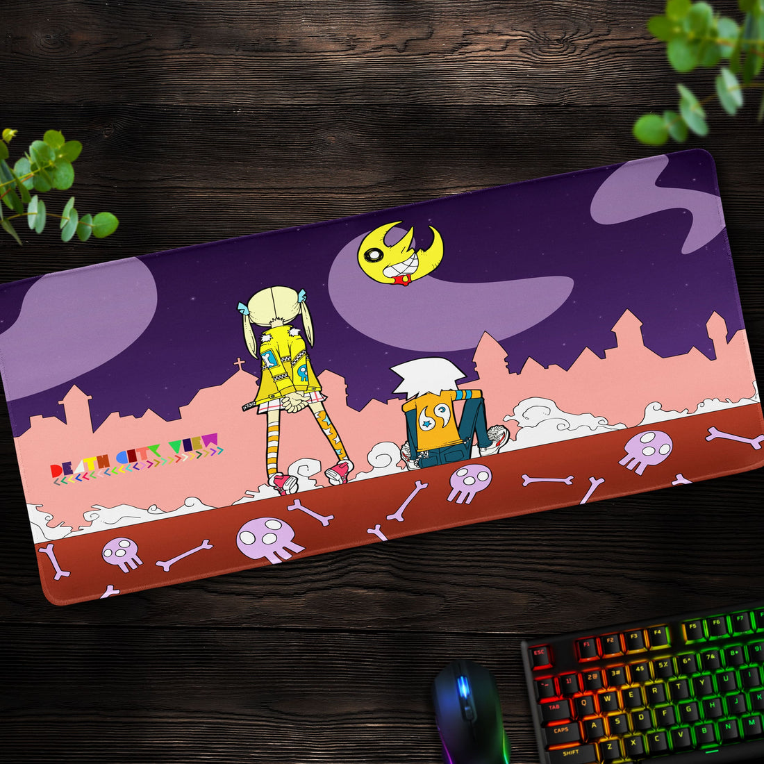 Soul Eater Duo Desk Mat, Maka and Soul Mouse Pad