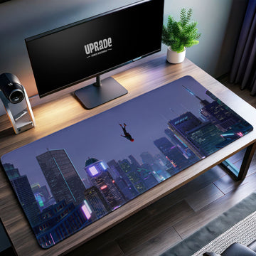 Spider-Man City Dive Desk Mat, Heroic Skyline Mouse Pad