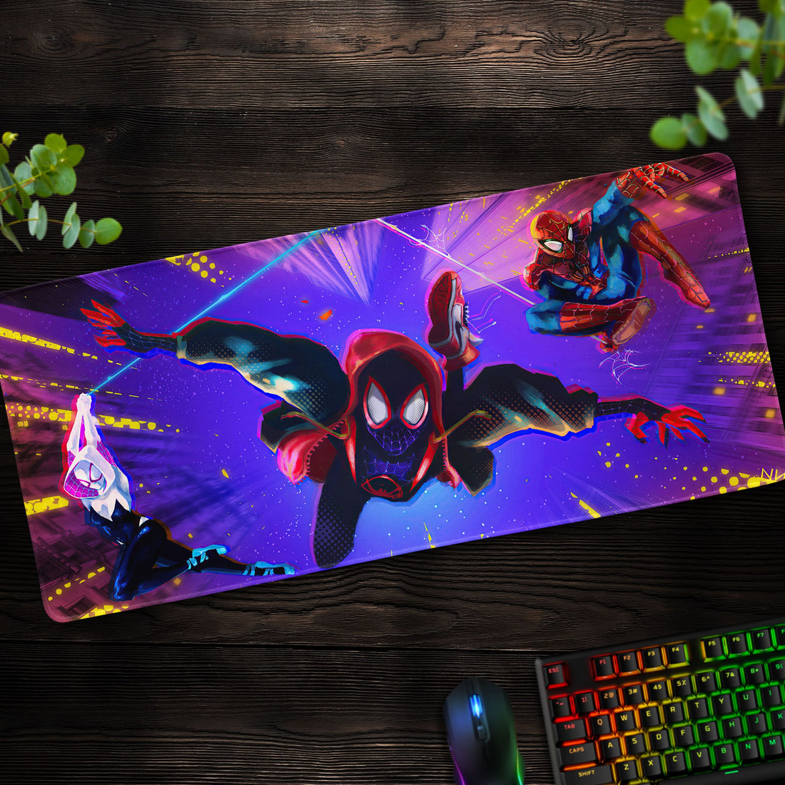 Spider-Man Multiverse Desk Mat, Web-Slinging Mouse Pad