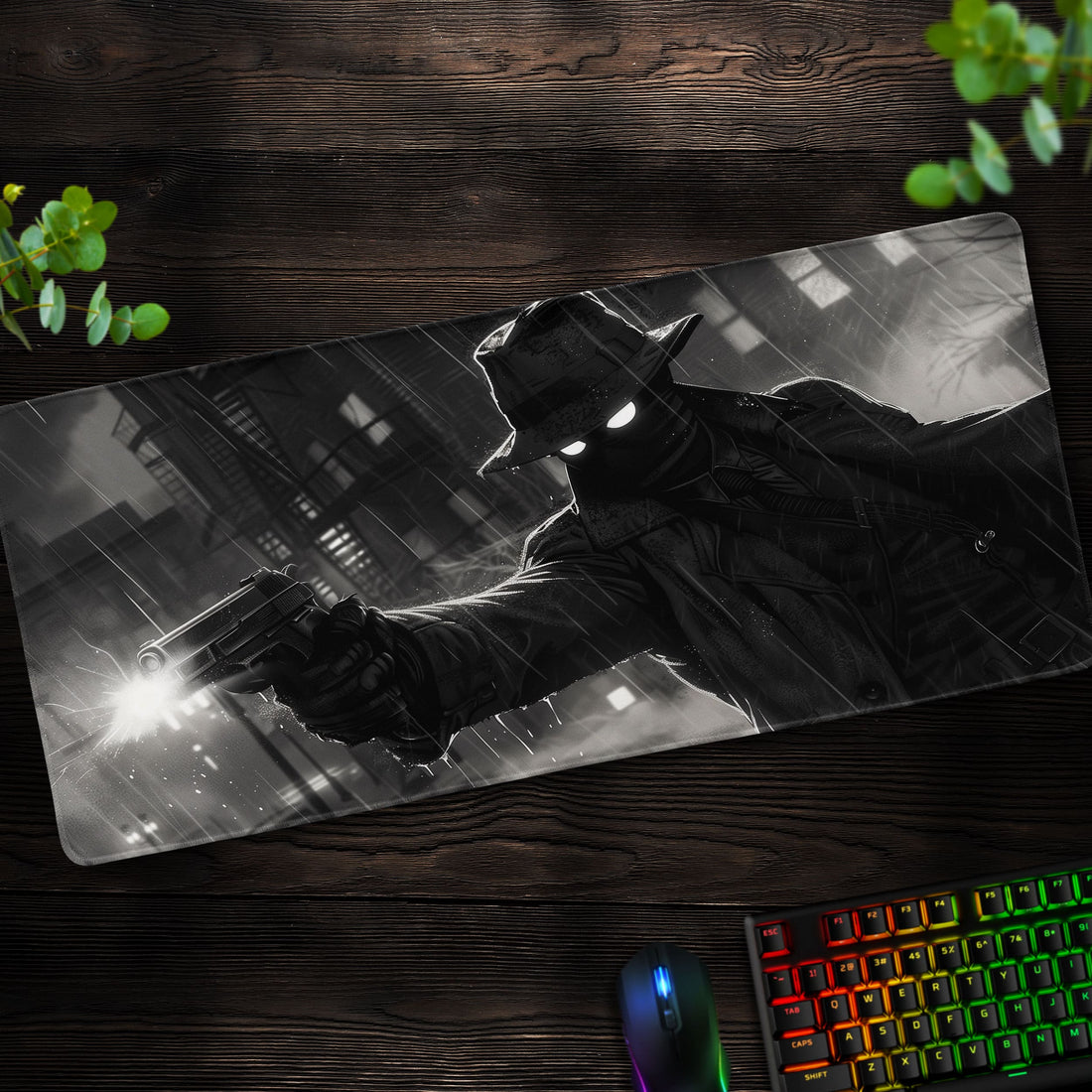 Noir Spider-Man Desk Mat, Dark Hero Mouse Pad