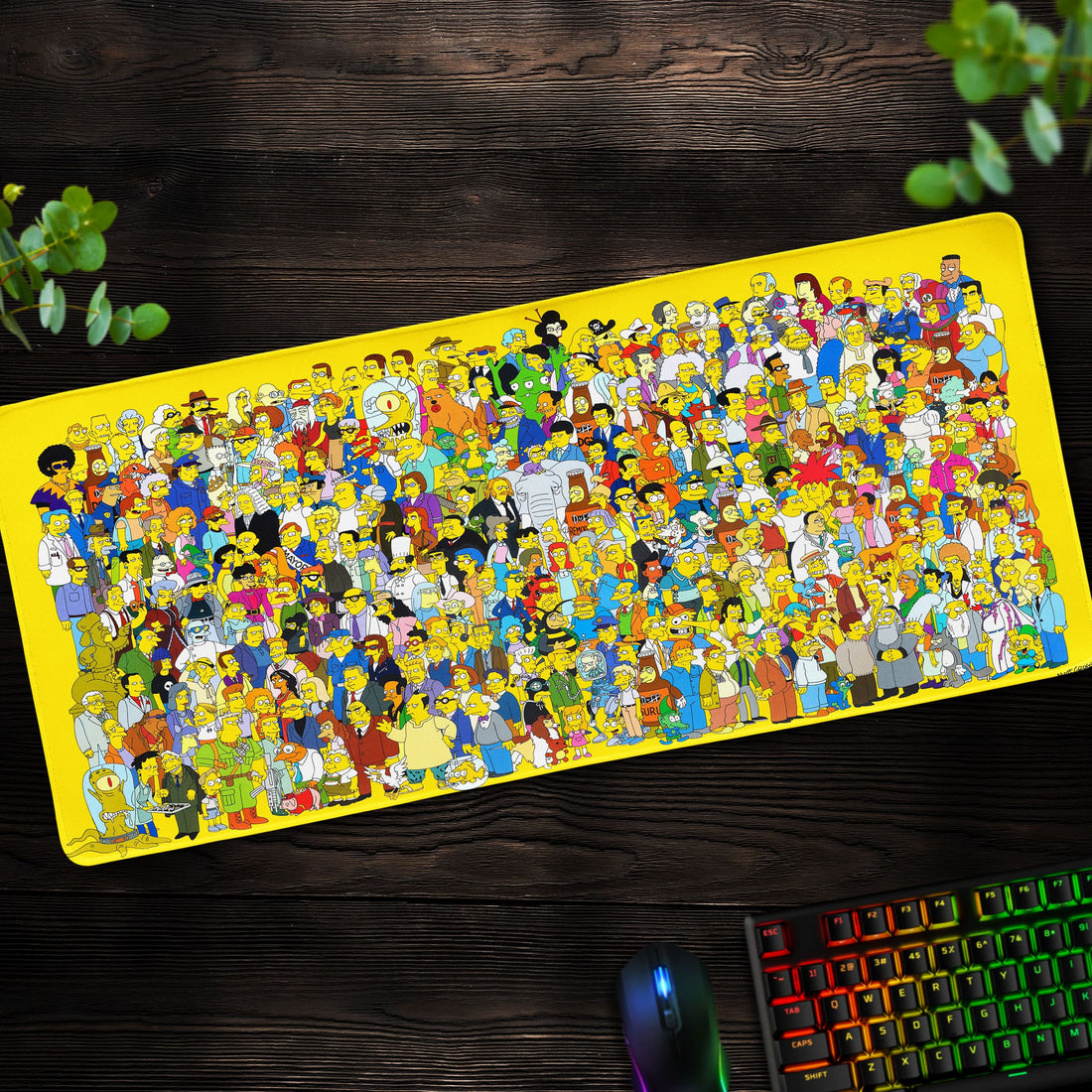 Springfield Characters Desk Mat, The Simpsons Mouse Pad